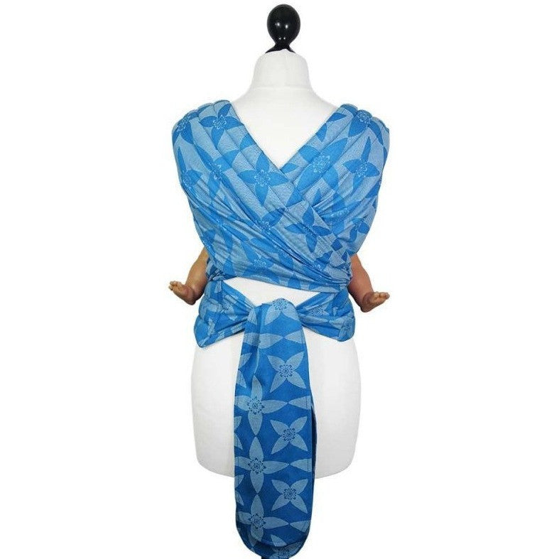 Fidella Fly Tai - MeiTai babycarrier Blossom Blue (Baby Size from Birth) - Meh Dai - Fidella - Afterpay - Zippay Carry Them Close