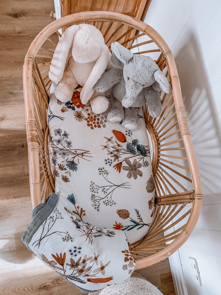 Pop Ya Tot - Cotton Muslin Cot Sheet - A Little Posy