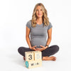 All4Ella Milestone Blocks - Black (wood) - Gift - All4Ella - Afterpay - Zippay Carry Them Close