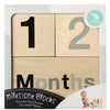 All4Ella Milestone Blocks - Black (wood) - Gift - All4Ella - Afterpay - Zippay Carry Them Close