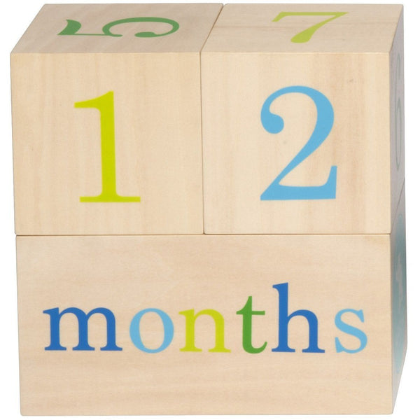 All4Ella Milestone Blocks - Boy (wood) - Carry Them Close