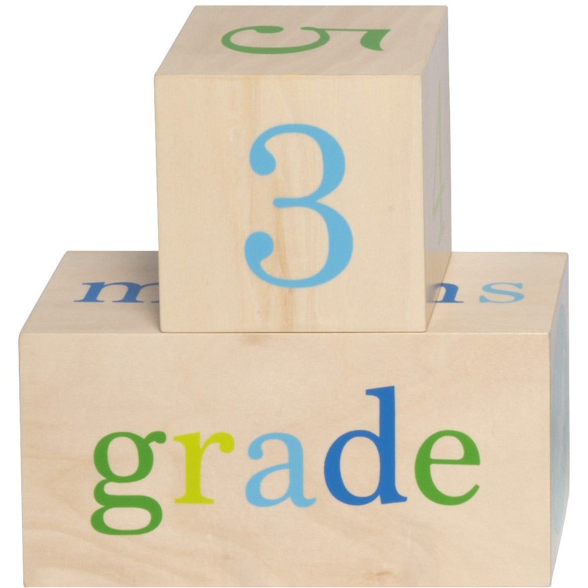 All4Ella Milestone Blocks - Boy (wood) - Gift - All4Ella - Afterpay - Zippay Carry Them Close