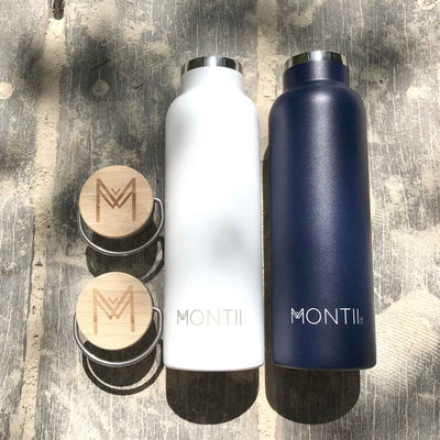 Montii Co Original Drink Bottle - White