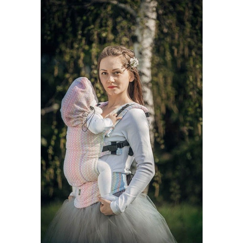 Lenny Lamb Ergonomic Carrier (TODDLER) -  Little Love Dazzle (Silk, Wool, Cashmere, cotton) - Second Generation., , Toddler Carrier, Lenny Lamb, Carry Them Close
