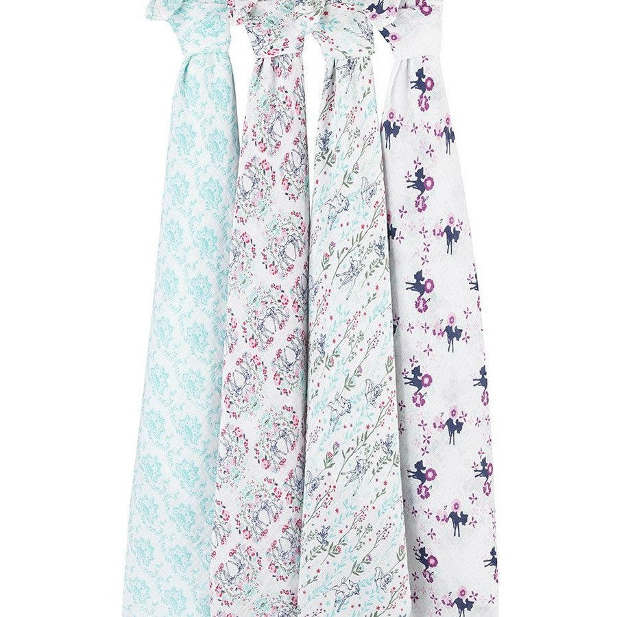 Aden and Anais - Classic Swaddles Disney - Baby Bambi (4 Pack) - swaddle - Aden and Anais - Afterpay - Zippay Carry Them Close
