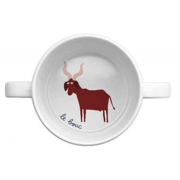 Petit Jour - Double Handled Cup with Anti-slip Base - Farm Yard