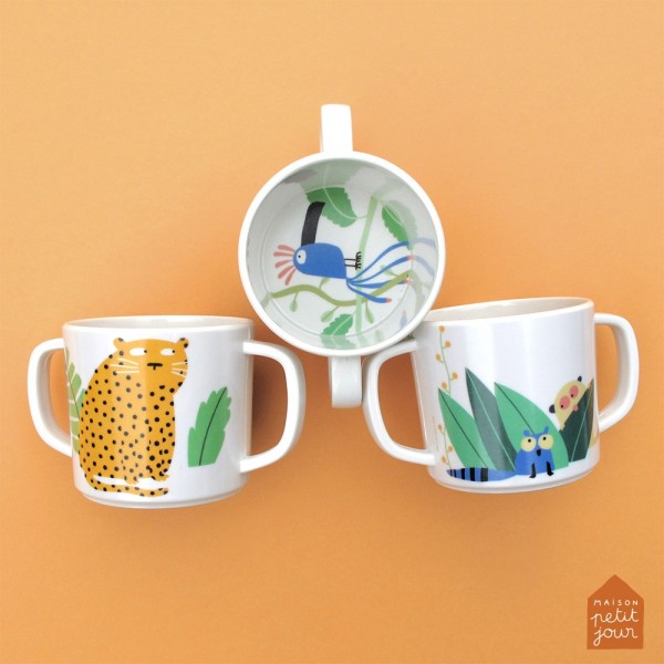 Petit Jour - Double Handled Cup with Anti-slip Base - Jungle - Carry Them Close