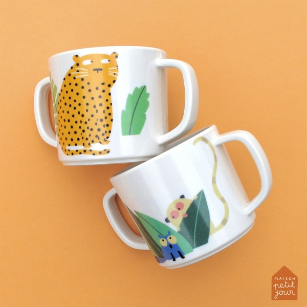 Petit Jour - Double Handled Cup with Anti-slip Base - Jungle - Carry Them Close