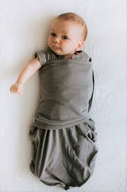 Embe - Baby Swaddle Classic Transitional SwaddleOut - Slate