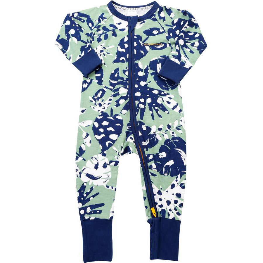 Bonds - Zip Wondersuit - SPOT THE LEAF (Green)