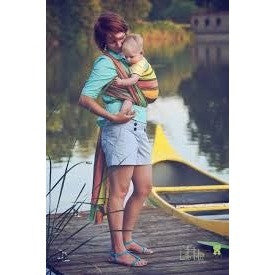 Little Frog Woven Wrap - Sunny Flourite - Woven Wrap - Little Frog - Afterpay - Zippay Carry Them Close