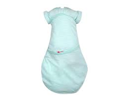 Embe - Baby Swaddle Classic Transitional SwaddleOut - Mint Stripe