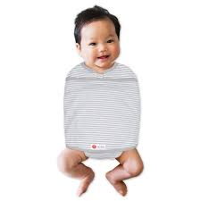 Embe Baby Swaddle 2 Way Starter Swaddle Grey Stripe Carry Them Close