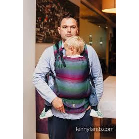 Lenny Lamb - LennyUp LITTLE HERRINGBONE IMPRESSION DARK - Baby Carrier - Lenny Lamb - Afterpay - Zippay Carry Them Close