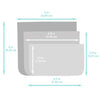 Bumkins - Clear Travel Bags (3pk) - Arrows