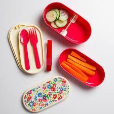 Sass & Belle Bento Lunch Box - Vintage Floral - Lunch & Snack Boxes - Sass & Belle - Afterpay - Zippay Carry Them Close