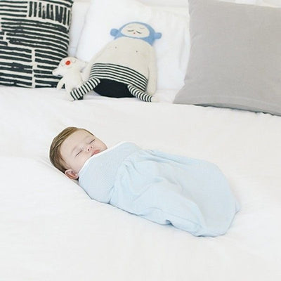 Ergobaby Lightweight Swaddler - Blue (One Size), , swaddle, Ergobaby, Carry Them Close  - 2