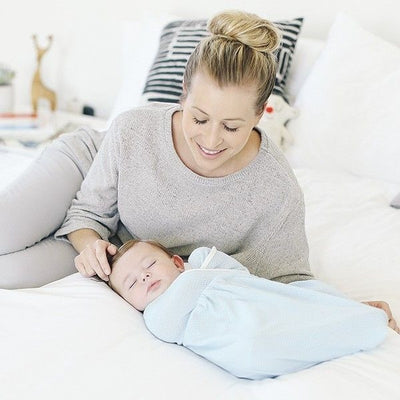 Ergobaby Lightweight Swaddler - Blue (One Size), , swaddle, Ergobaby, Carry Them Close  - 4