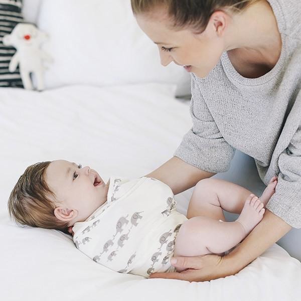 Ergobaby Swaddler and Sleeping Bag (Set) - Elephant (Newborn - 9mnths) - swaddle - Ergobaby - Afterpay - Zippay Carry Them Close