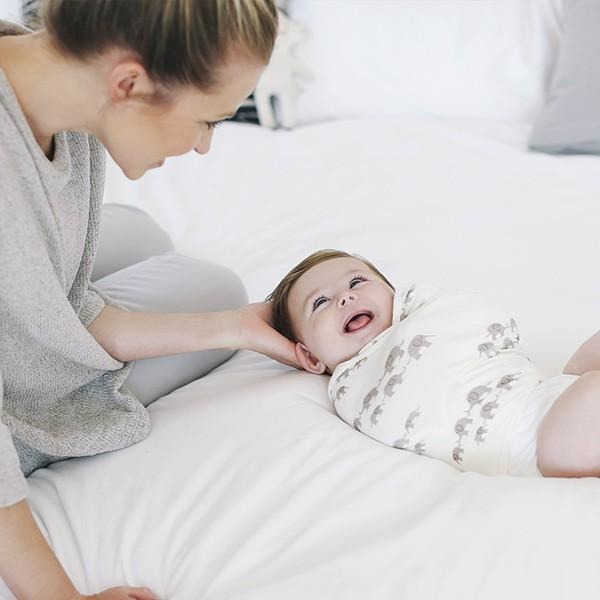 Ergobaby Swaddler and Sleeping Bag (Set) - Elephant (Newborn - 9mnths) - swaddle - Ergobaby - Afterpay - Zippay Carry Them Close