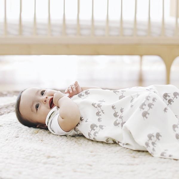 Ergobaby Swaddler and Sleeping Bag (Set) - Elephant (Newborn - 9mnths) - swaddle - Ergobaby - Afterpay - Zippay Carry Them Close