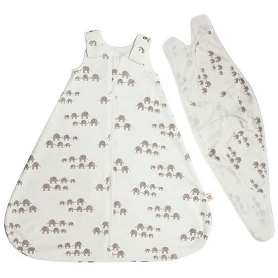 Ergobaby Swaddler and Sleeping Bag (Set) - Elephant (Newborn - 9mnths) - swaddle - Ergobaby - Afterpay - Zippay Carry Them Close