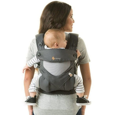 Ergobaby 360 Carrier - Cool Air Carbon Grey - Baby Carrier - Ergobaby - Afterpay - Zippay Carry Them Close