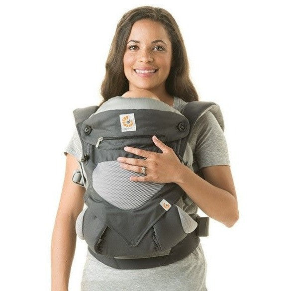 Ergobaby 360 Carrier - Cool Air Carbon Grey - Baby Carrier - Ergobaby - Afterpay - Zippay Carry Them Close