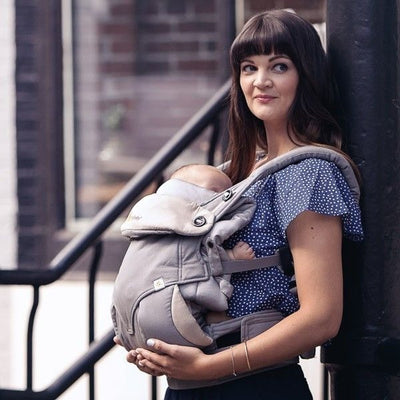 Ergobaby 360 Bundle (Carrier + Easy Snug Insert) - Grey - Baby Carrier - Ergobaby - Afterpay - Zippay Carry Them Close