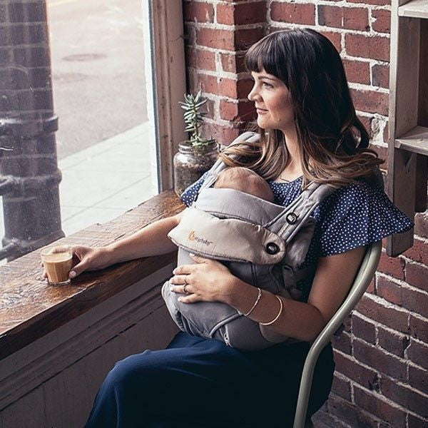 Ergobaby 360 Bundle (Carrier + Easy Snug Insert) - Grey - Baby Carrier - Ergobaby - Afterpay - Zippay Carry Them Close