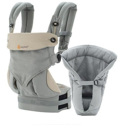 Ergobaby 360 Bundle (Carrier + Easy Snug Insert) - Grey - Baby Carrier - Ergobaby - Afterpay - Zippay Carry Them Close