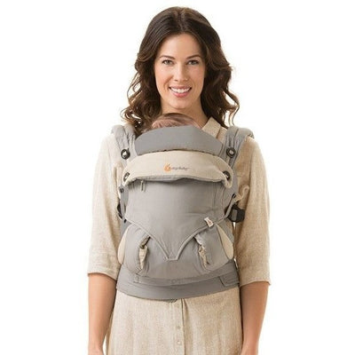 Ergobaby 360 Bundle (Carrier + Easy Snug Insert) - Grey - Baby Carrier - Ergobaby - Afterpay - Zippay Carry Them Close