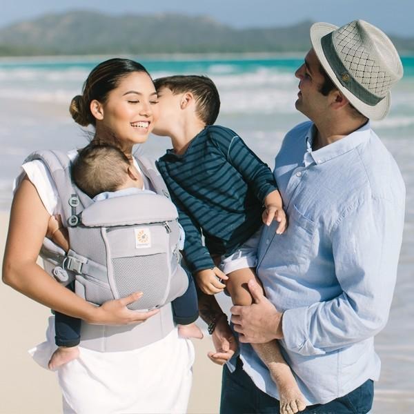 Ergobaby Adapt Carrier - Cool Air Mesh Pearl Grey - Baby Carrier - Ergobaby - Afterpay - Zippay Carry Them Close