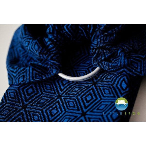 Little Frog Ring Sling - Jacquard Indigo Cube - Ring Sling - Little Frog - Afterpay - Zippay Carry Them Close