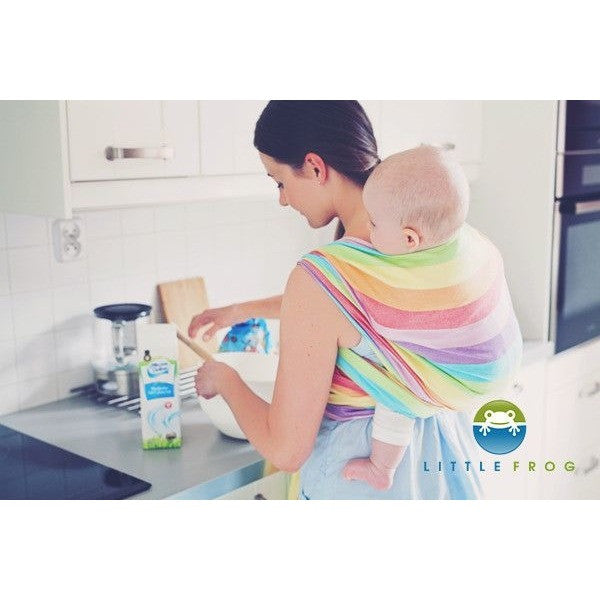 Little Frog Woven Wrap - Bamboo Labradorite, , Woven Wrap, Little Frog, Carry Them Close  - 1