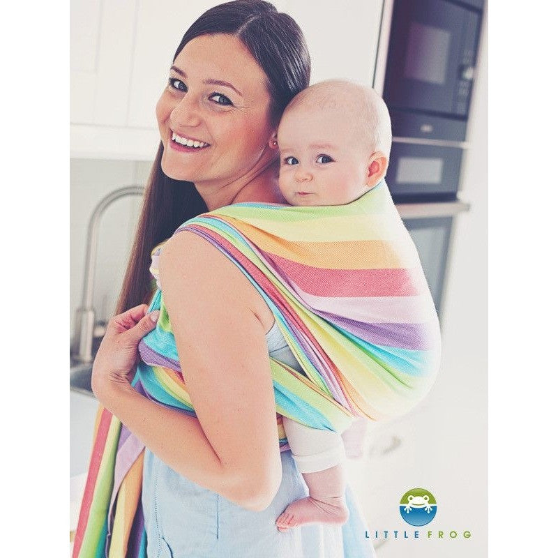 Little Frog Woven Wrap - Bamboo Labradorite, , Woven Wrap, Little Frog, Carry Them Close  - 3