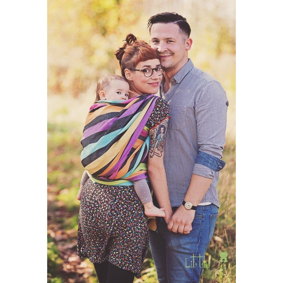 Little Frog Woven Wrap - Linen Fluorite - Woven Wrap - Little Frog - Afterpay - Zippay Carry Them Close