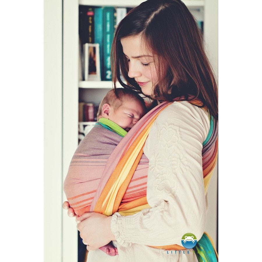 Little Frog Woven Wrap - Sunny Agat II, , Woven Wrap, Little Frog, Carry Them Close  - 2