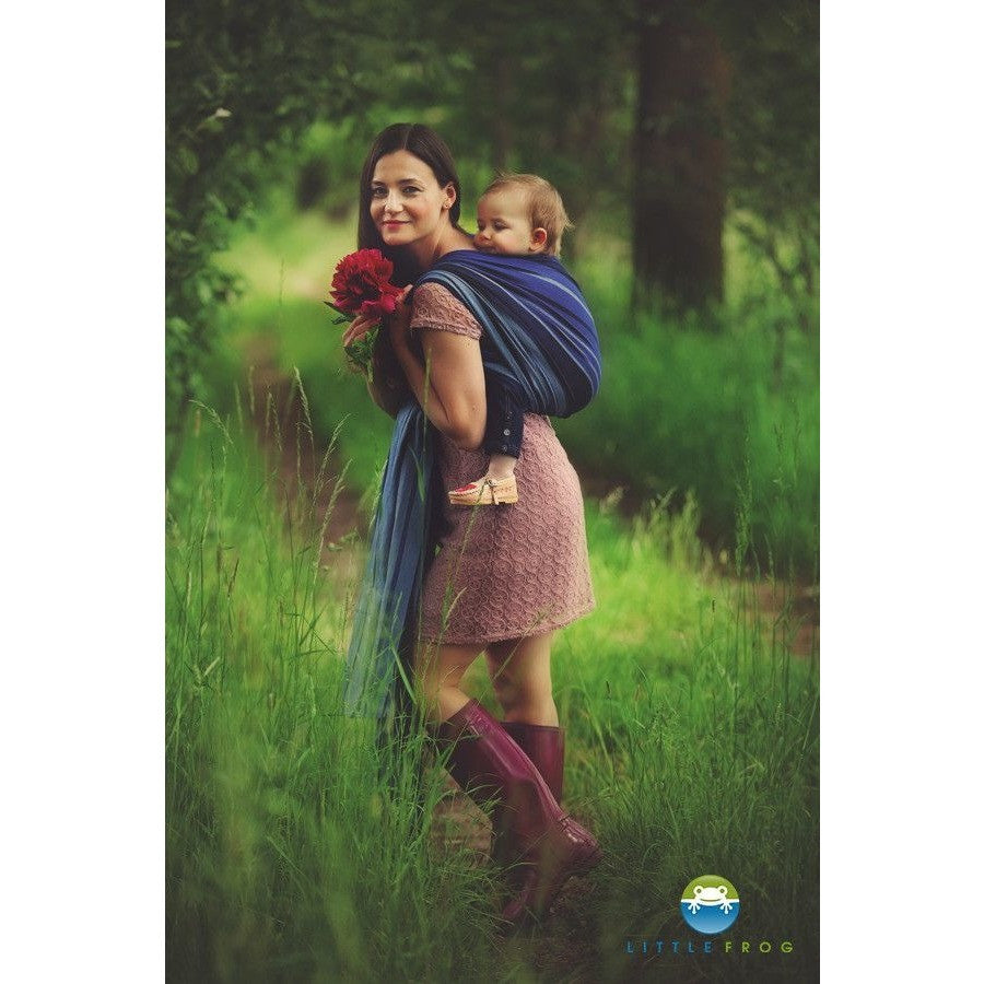 Little Frog Woven Wrap - Dark Kyanite - Woven Wrap - Little Frog - Afterpay - Zippay Carry Them Close