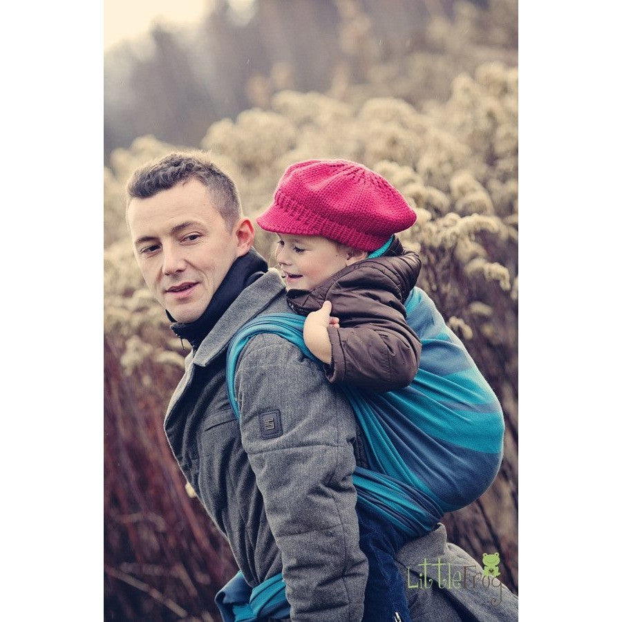 Little Frog Woven Wrap - Graphite Topaz - Woven Wrap - Little Frog - Afterpay - Zippay Carry Them Close