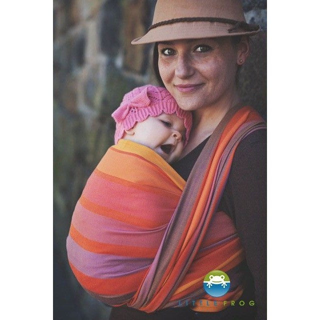 Little Frog Woven Wrap - Raspberry Rhodonite - Woven Wrap - Little Frog - Afterpay - Zippay Carry Them Close