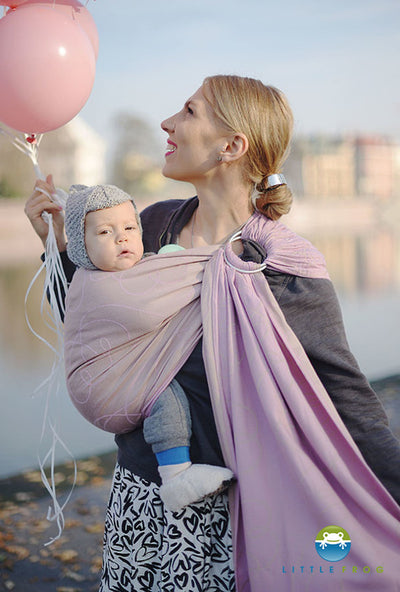 Little Frog Ring Sling - Lilac Heartbeat