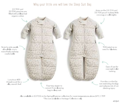 ErgoPouch - Sleep Suit Bag Winter (2.5TOG) - Fawn