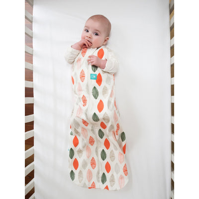 ErgoPouch - ErgoCocoon Autumn / Spring Swaddle & Sleeping Bag (1TOG) - Blush Leaf, , Swaddle, ErgoCocoon, Carry Them Close  - 2