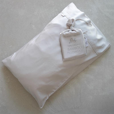 Mulberry Threads - Organic Bamboo Baby Pillowcase - White