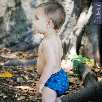 Fidella - All In One Cloth Nappy - Outer Space blue - Cloth Nappies - Fidella - Afterpay - Zippay Carry Them Close