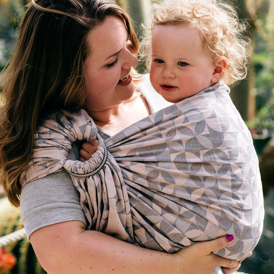 Fidella Ring Sling - Kaleidoscope Sand - Ring Sling - Fidella - Afterpay - Zippay Carry Them Close