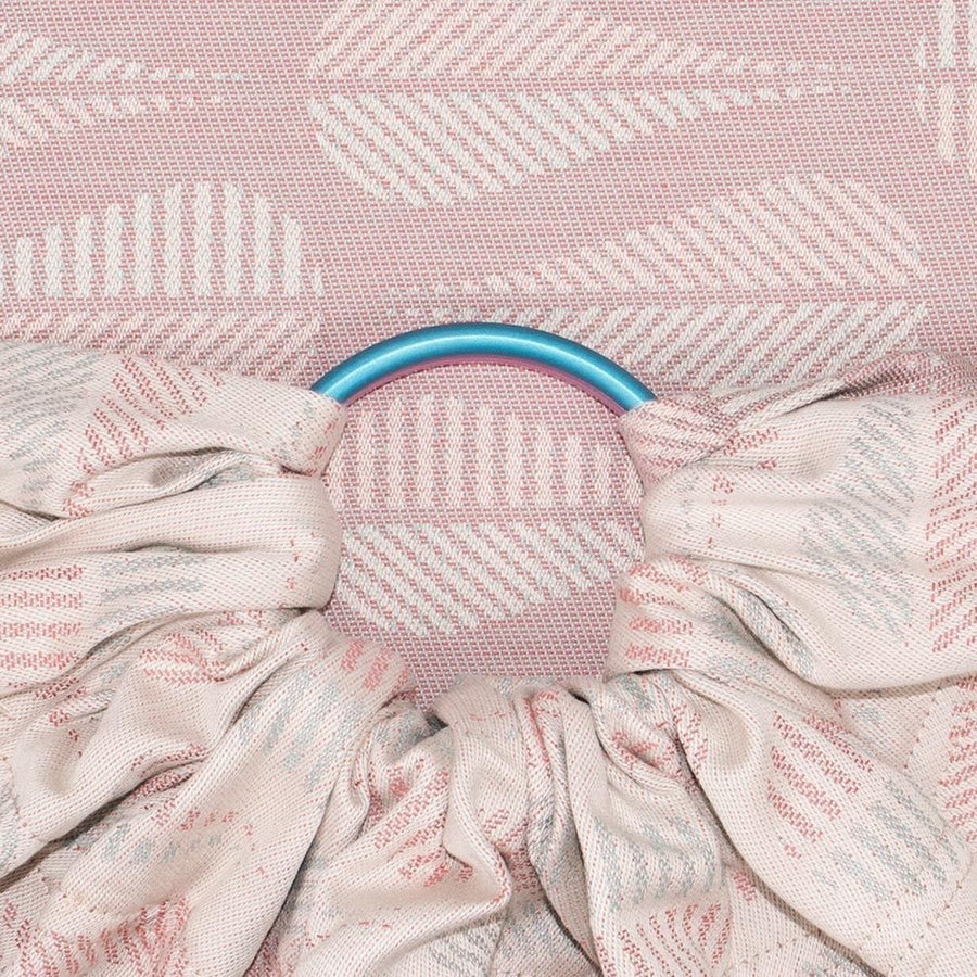 Fidella Ring Sling - Drops Pinkish Sand - Ring Sling - Fidella - Afterpay - Zippay Carry Them Close