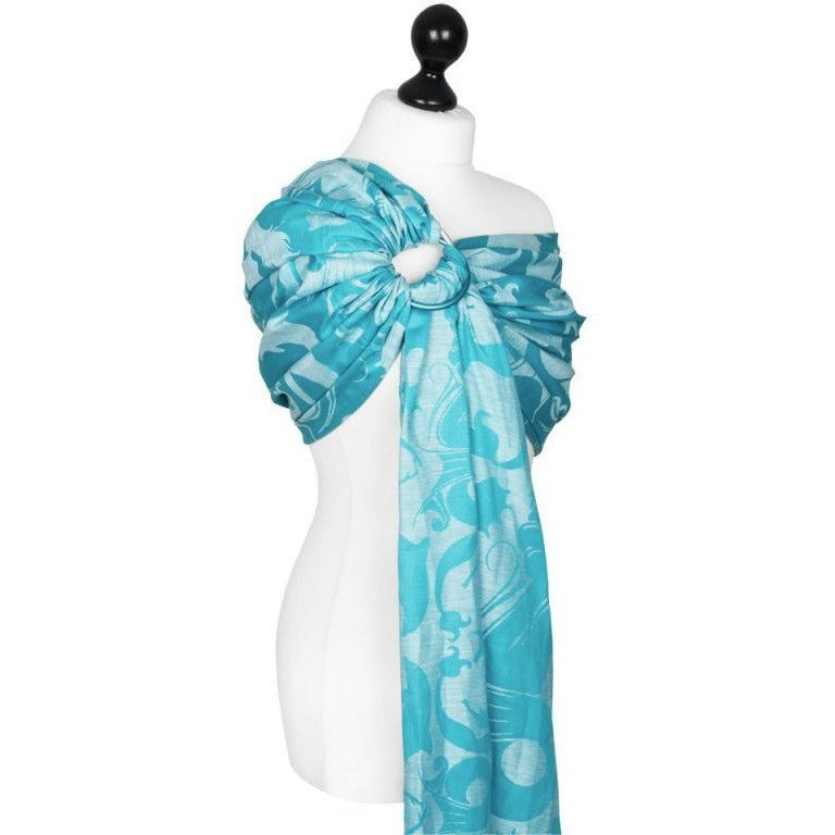 Fidella Ring Sling - Sirens Blue Linen, , Ring Sling, Fidella, Carry Them Close  - 2