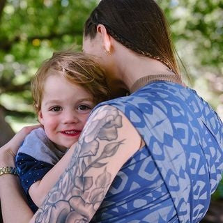 Fidella Fly Tai - MeiTai babycarrier Limited Edition Night Owl Blue (Baby Size - From Birth), , Mei Tai, Fidella, Carry Them Close  - 2
